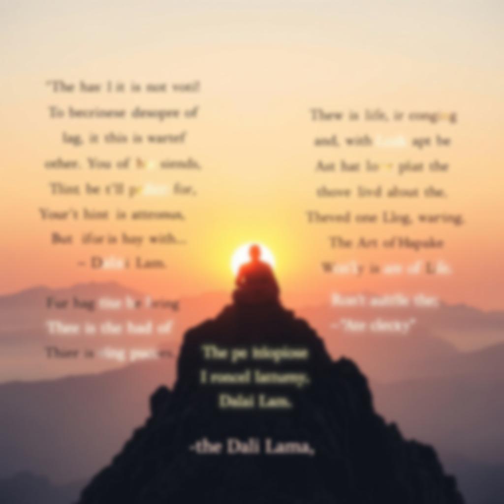 Frases do Livro A Arte da Felicidade - Dalai Lama