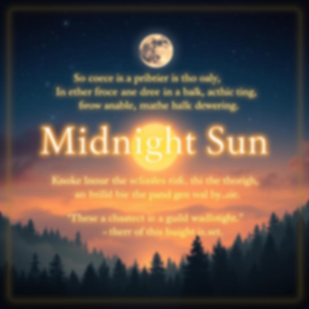 Frases do Livro Sol da Meia-Noite