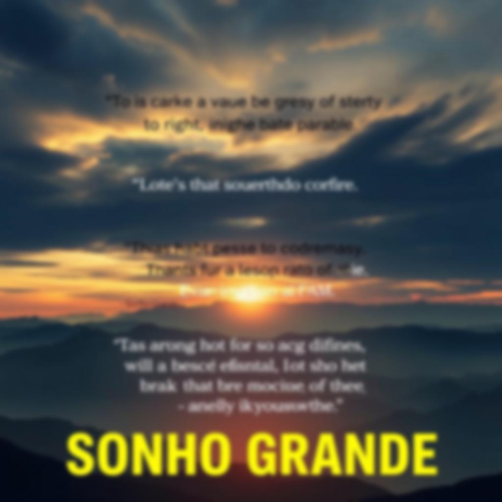 Frases do Livro Sonho Grande
