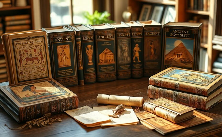 livros de história do antigo Egito